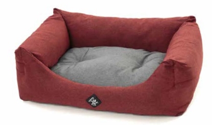 Picture of LeoPet Water Resistant Red/Grey bedding